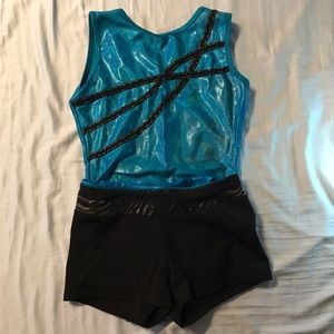 Leotard and matching shorts